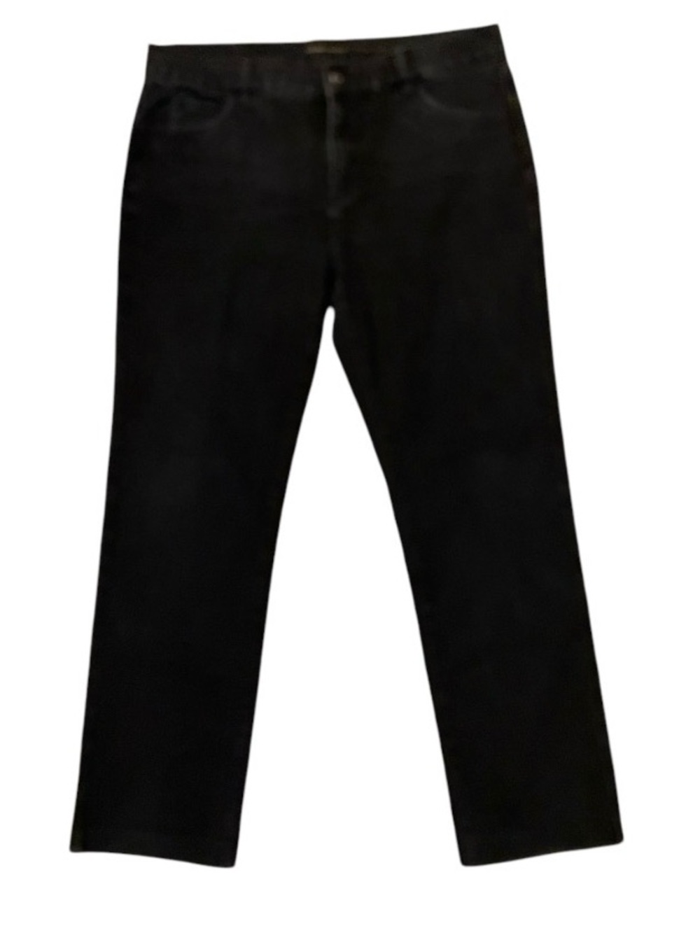 Soft Surroundings Size 14 Black Straight Leg Jeans